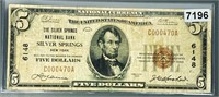 1929 $5 Brown Seal Bill NEARLY UNCIRCULATED