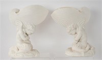 Pr. Winged Mermaid and Shell Compotes