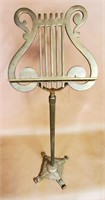 ADJUSTABLE BRASS SHEET MUSIC STAND - NO SHIPPING