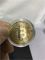 Gold plated bitcoin