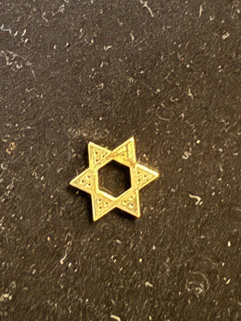 14k 1.8g Star of David Pendant