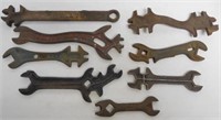 lot of 8 wrenches Moline plow & others