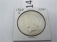 1928-S Silver Peace Dollar  ***Tax Exempt***