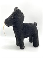 Vintage Stuffed Dog 12.5”  (missing eye)