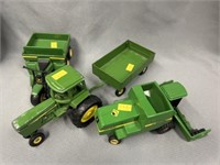 (3) Ertl John Deere Farm Toys