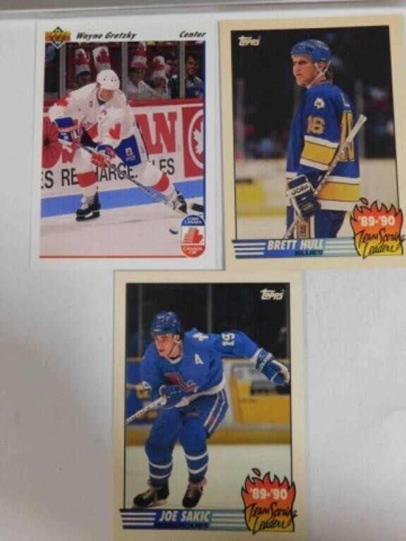 HOF GREATS GRETZKY/HULL/SAKIC