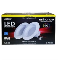 Feit 90+CRI 75W Dim 2700K, 5-6' LED, 2pk NEW