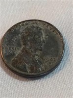 1943D steel head wheat penny