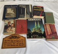 Box lot of vintage German books