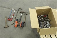 Box of Assorted Tools, Including Black & Decker 18