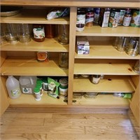 Cabinet Contents Lot - Jars & More