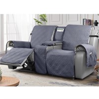 WF9604  TAOCOCO Loveseat Recliner Cover, Dark Gray