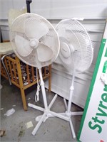 PAIR OF OSCILLATING STAND FANS