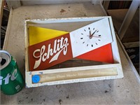 VTG Schlitz Beer Sign/Clock