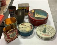 Vintage tins