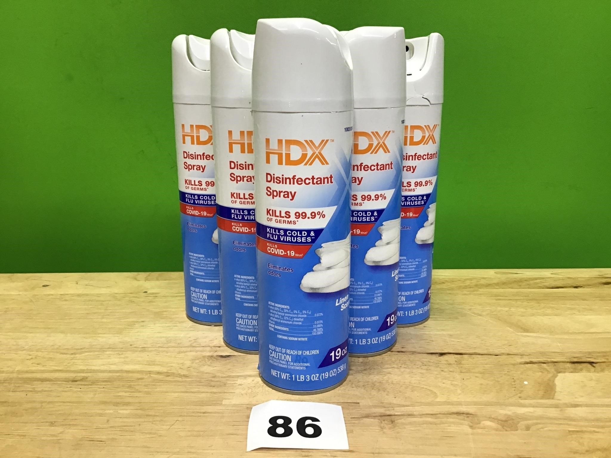 HDX Disinfectant Spray lot of 6