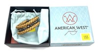 American West Jewelry braided leather and