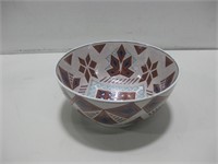 10"x 5" Glazed Ceramic Decorative Bowl