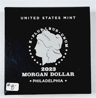 2023-P  Morgan Dollar   Unc.  Box & COA