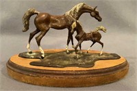 Anna Debska Bronze Horses Signed 1/25