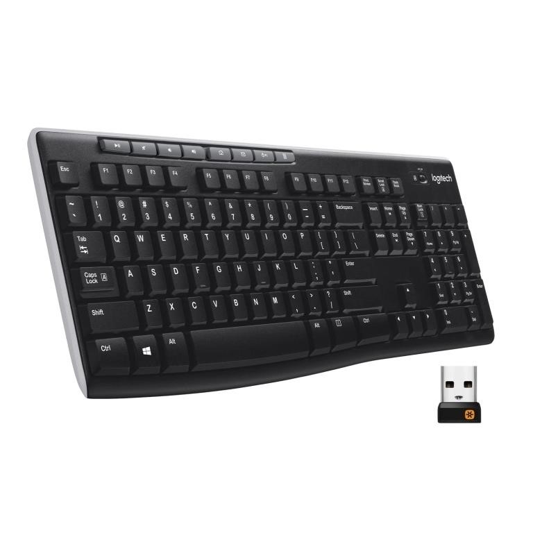 Logitech K270 Wireless Keyboard for Windows, 2.4 G