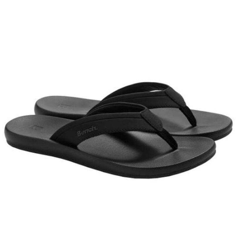 Bench Women's 10 Comfort Flip Flop, Black 10