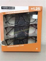 Foster Grant Reading Glasses w/ 1 Case