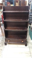 Vintage mahogany bookcase 42 inches tall and 25