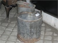 Vintage Galvanized 5 gal. Open Top Fuel Can