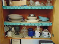 ALL CONTENTS OF CABINET 3, COFFEE CUPS, PLATES