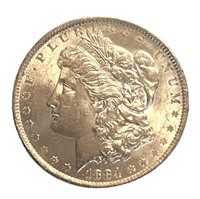 brilliant 1884 Morgan dollar O