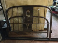 Antique Metal Bed Frame w/ Rails