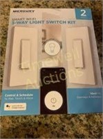 Merkury 3-Way Light Switch Kit  2.4Ghz Wifi