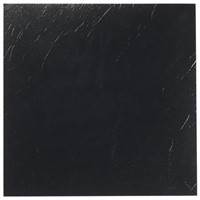 Sterling Black Solid 12 in. X 12 in. Peel and Stic
