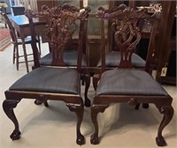 Set or 4 Ball And Claw Side Chairs