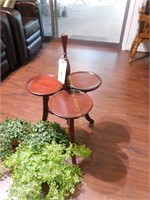 Plant Stand Approx. 2' Wooden With Greenery