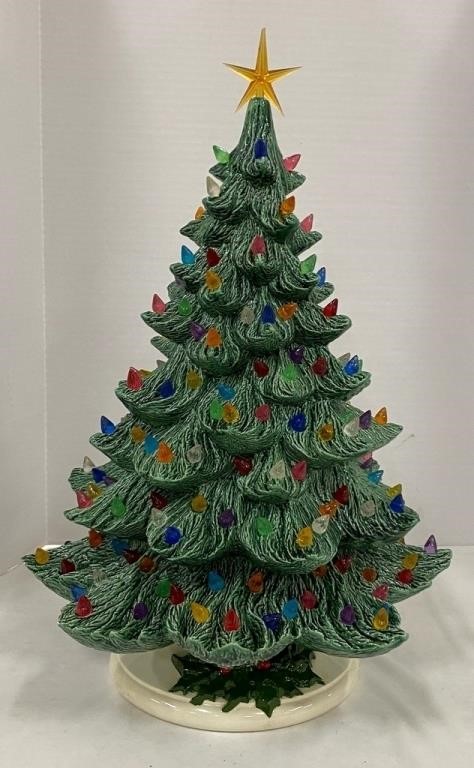 Musical Lighted Ceramic Christmas Tree