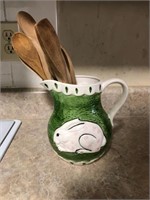 Sigma Rabbit pitcher with wooden spoons inside