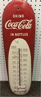 Coca Cola Tin Advertising Thermometer