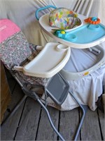 Smart Steps Exersaucer and Cosco High Chair