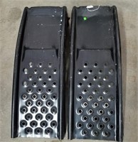 Pair Of Black Metal Car Ramps