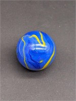 Large Striking Blue And Yellow Marble