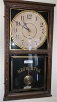 Waterbury Regulator Wall Clock as is