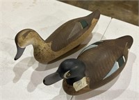 Two Hand Carved Ducks