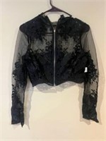 Black lace jacket S