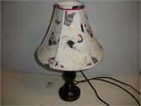 Table Lamp, 18 inches Tall, Chicken Shade