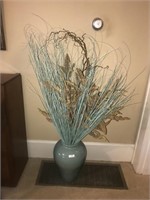 Large Decorative Floral Arrangement w/Vase