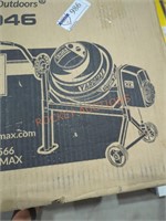 Yardmax 1.6 cu ft electric concrete mixer