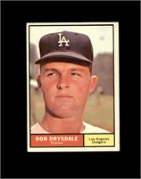 1961 Topps #260 Don Drysdale EX-MT to NRMT+