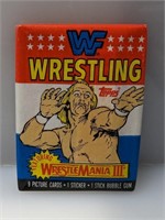 1987 Topps Wrestle Mania III Pack